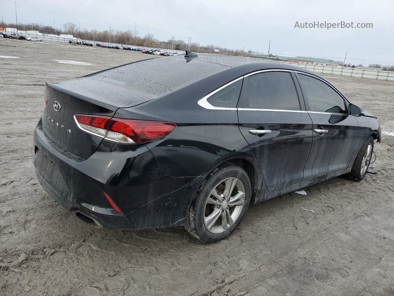 2018 Hyundai Sonata Sport Черный vin: 5NPE34AF5JH655105