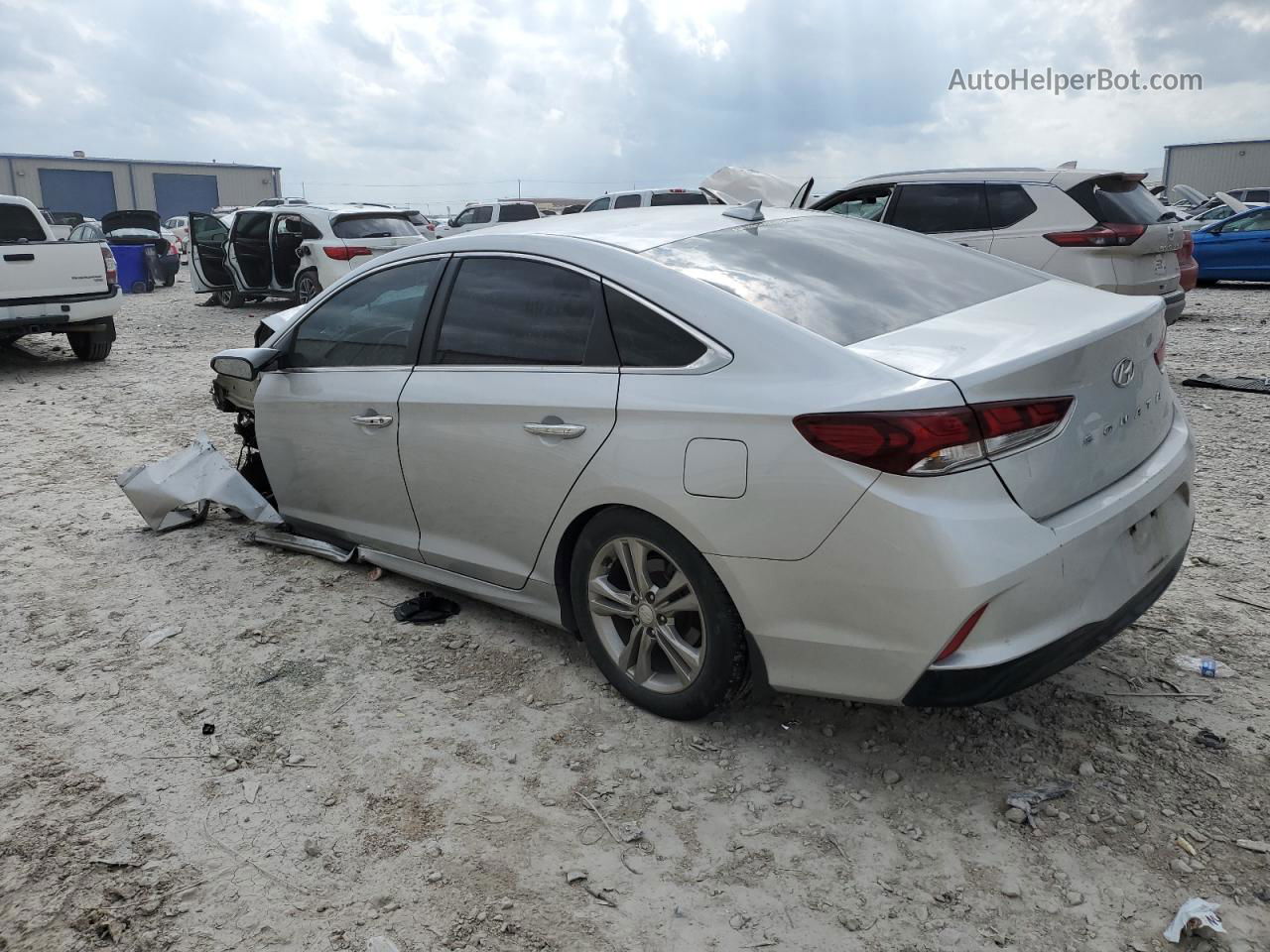 2018 Hyundai Sonata Sport Silver vin: 5NPE34AF5JH656268