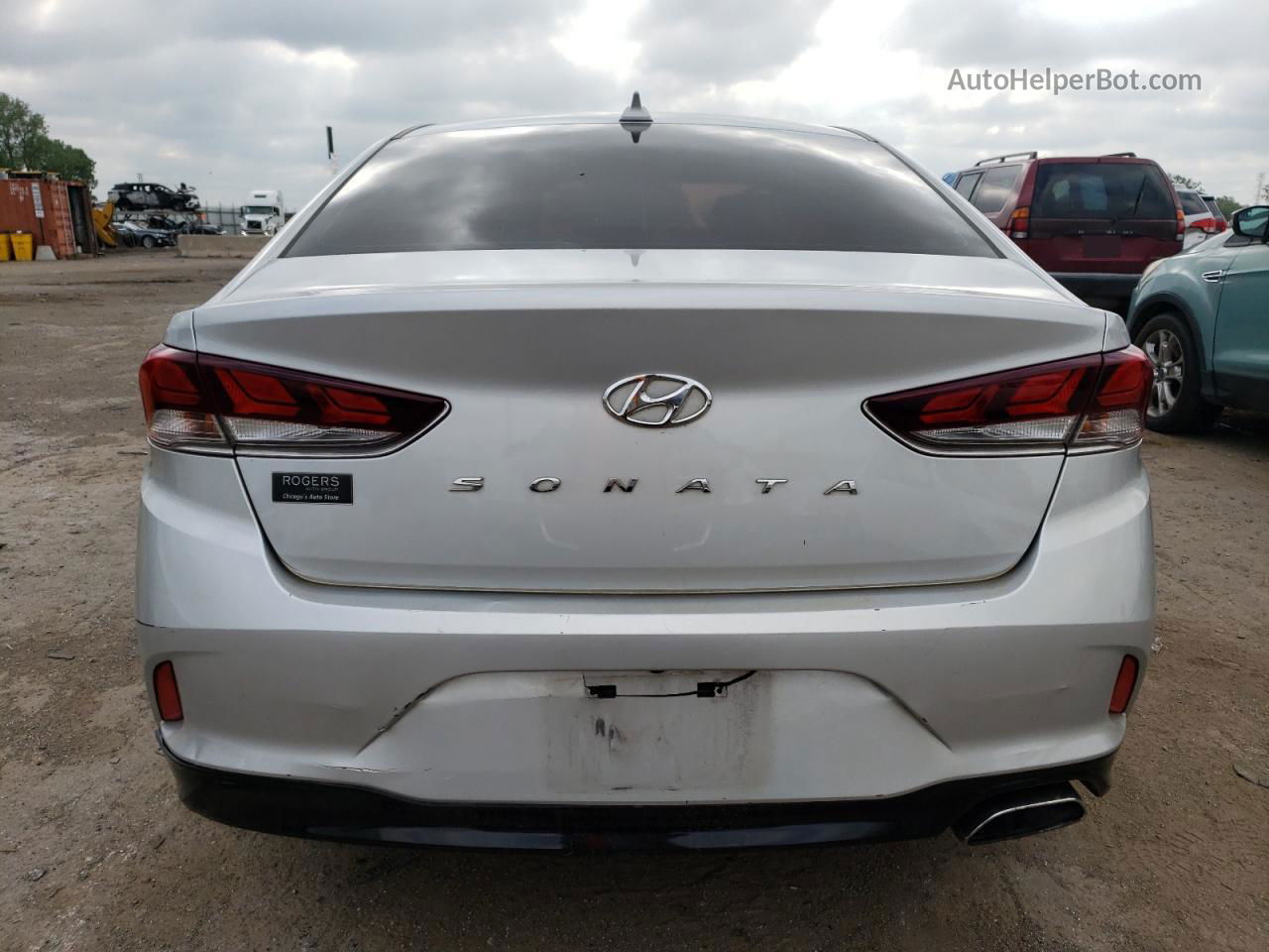 2018 Hyundai Sonata Sport Silver vin: 5NPE34AF5JH659879