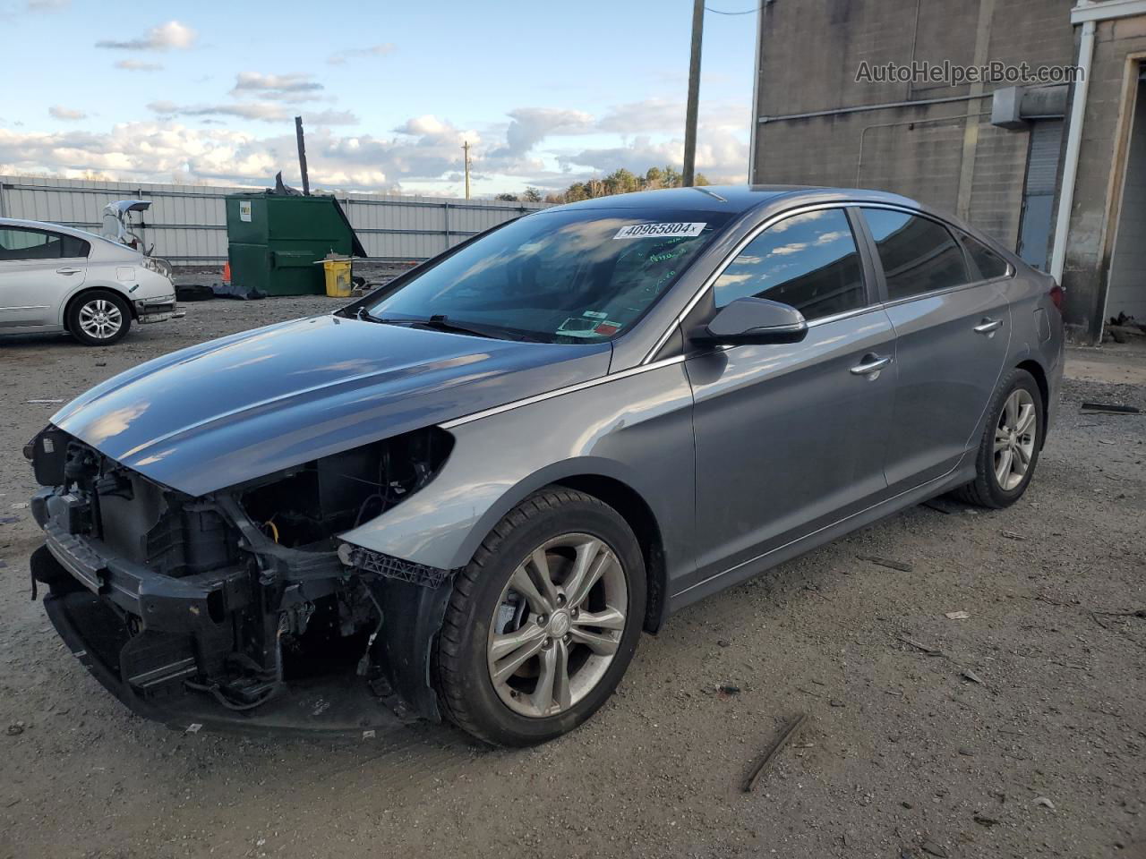 2018 Hyundai Sonata Sport Gray vin: 5NPE34AF5JH719840