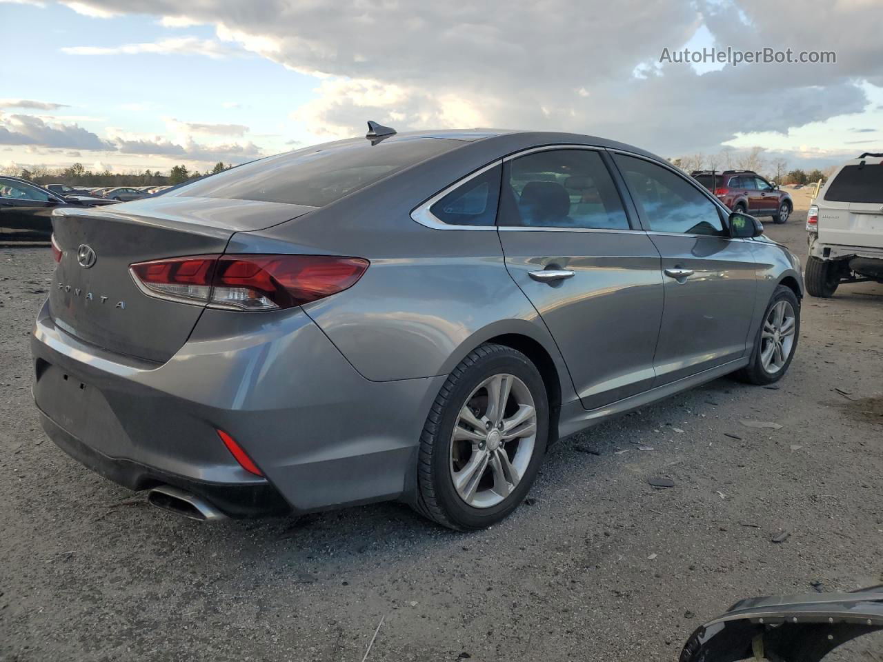 2018 Hyundai Sonata Sport Gray vin: 5NPE34AF5JH719840