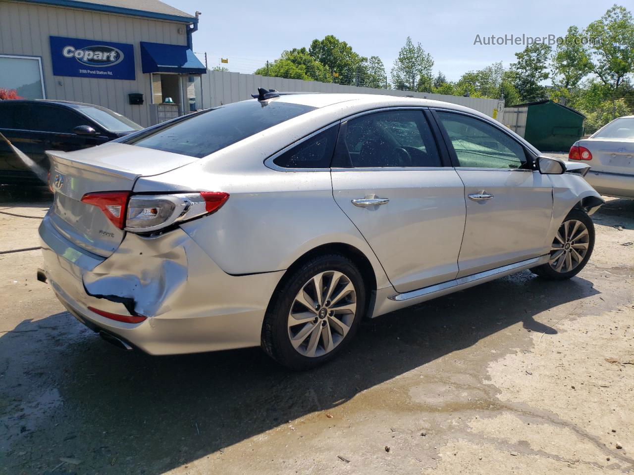 2017 Hyundai Sonata Sport Silver vin: 5NPE34AF6HH449432