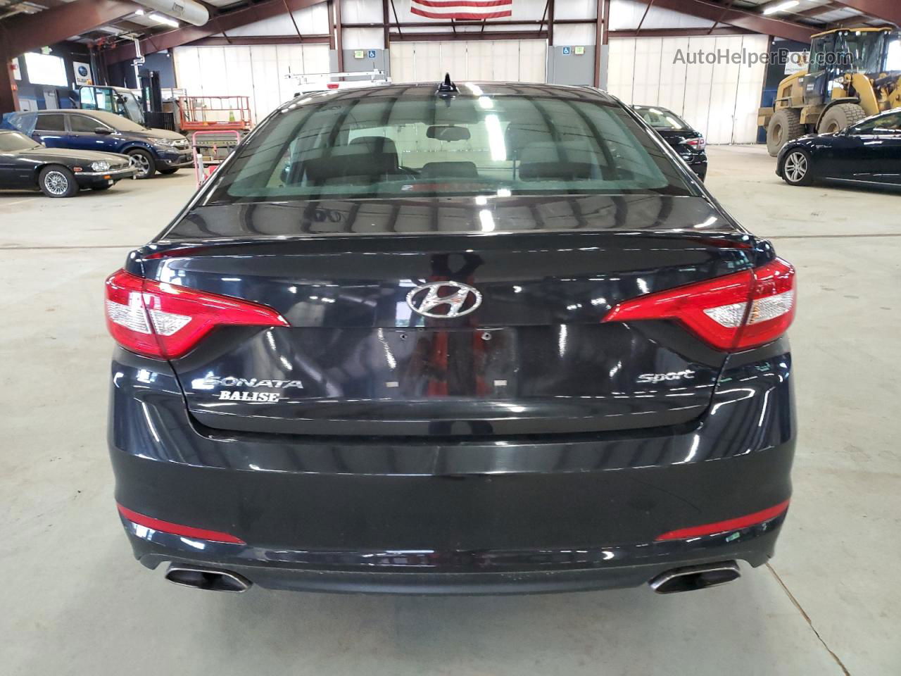 2017 Hyundai Sonata Sport Черный vin: 5NPE34AF6HH485198