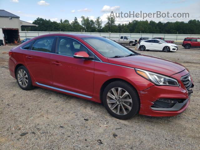 2017 Hyundai Sonata Sport Red vin: 5NPE34AF6HH500430