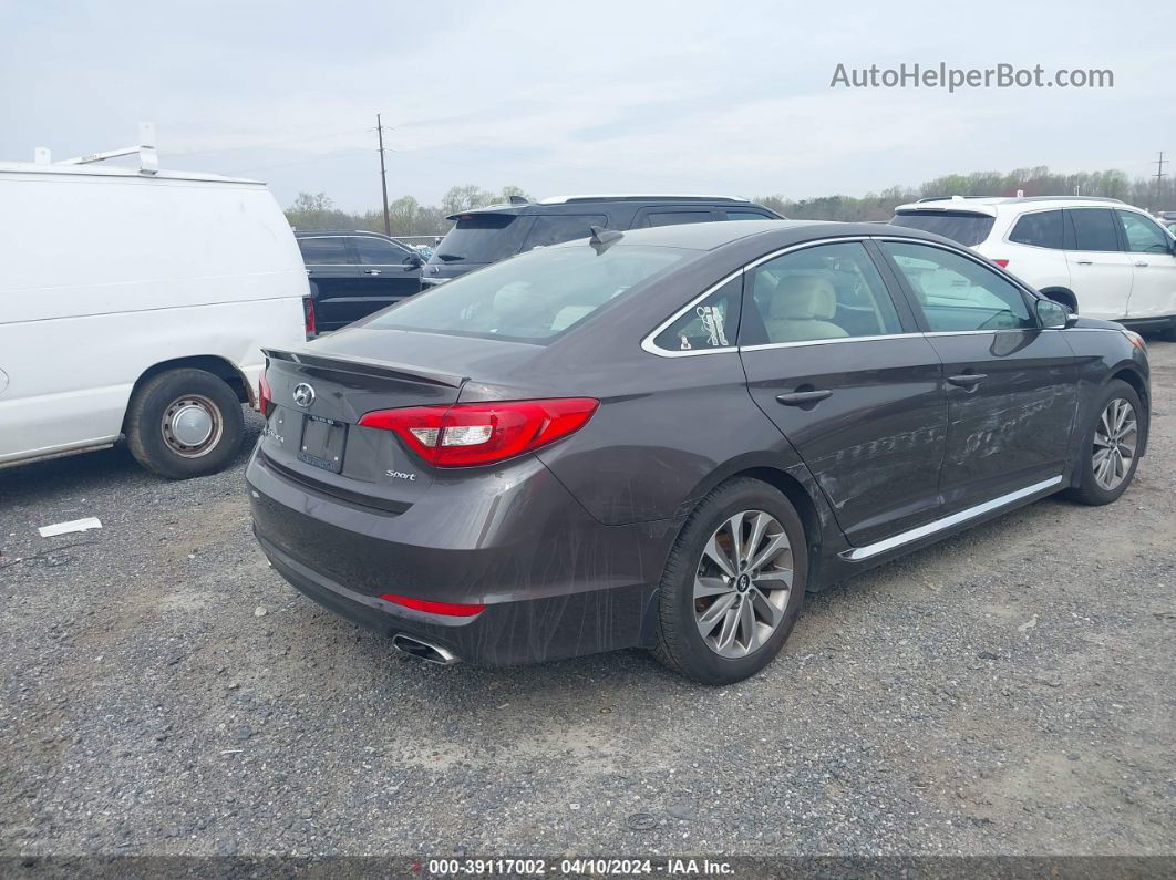 2017 Hyundai Sonata Sport Brown vin: 5NPE34AF6HH520189