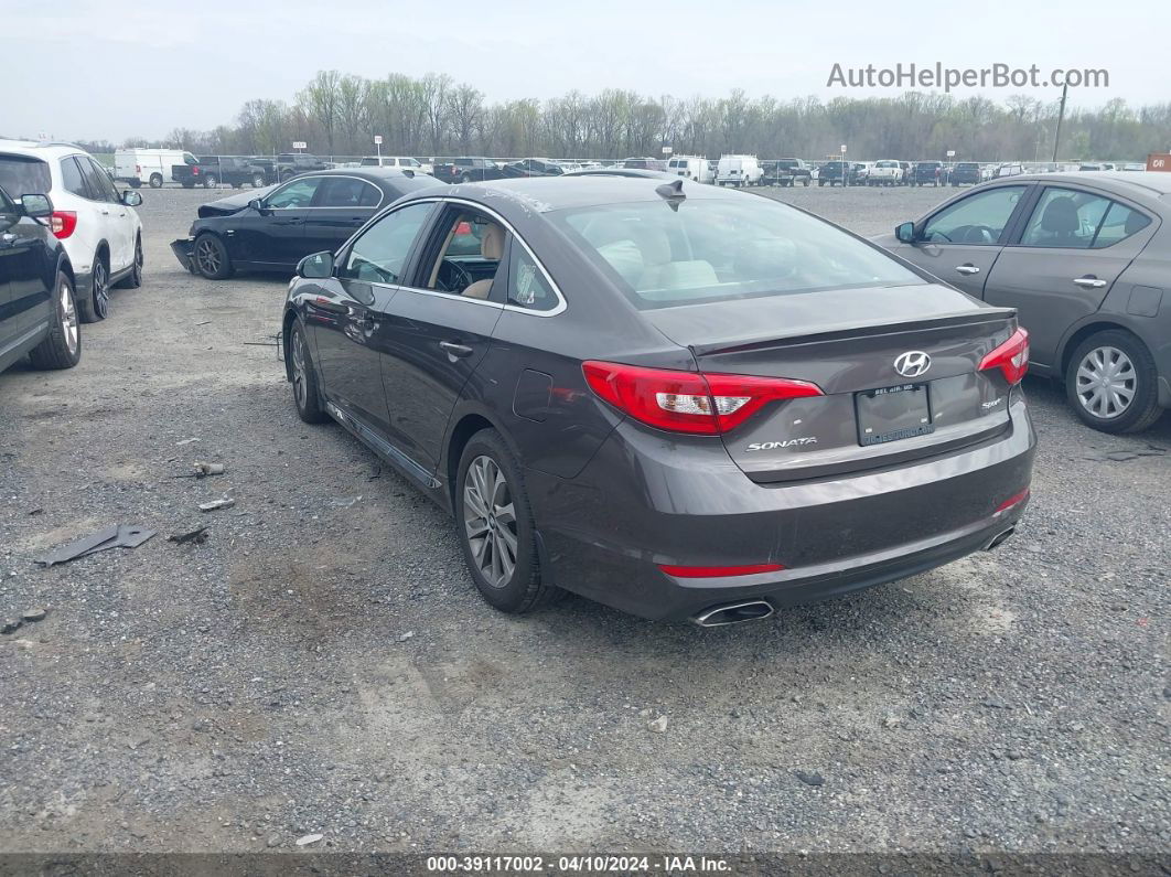 2017 Hyundai Sonata Sport Brown vin: 5NPE34AF6HH520189