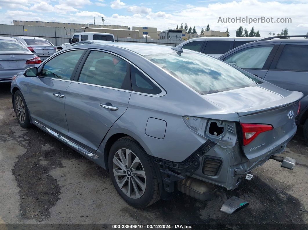 2017 Hyundai Sonata Sport Gray vin: 5NPE34AF6HH586015