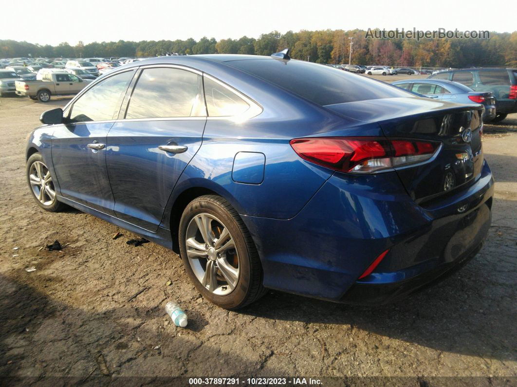 2018 Hyundai Sonata Limited Blue vin: 5NPE34AF6JH632917