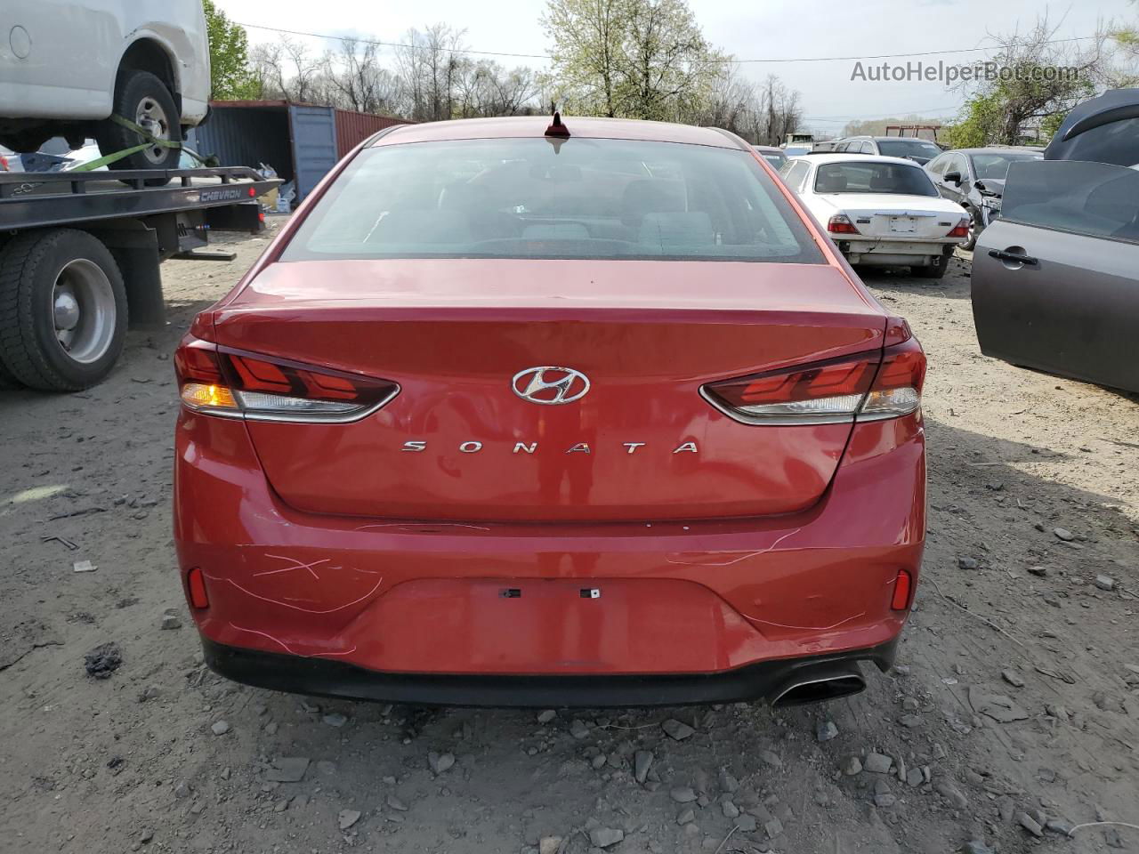 2018 Hyundai Sonata Sport Red vin: 5NPE34AF6JH651533