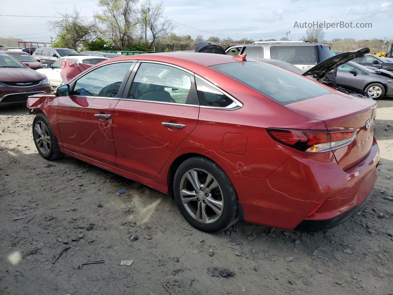 2018 Hyundai Sonata Sport Red vin: 5NPE34AF6JH651533