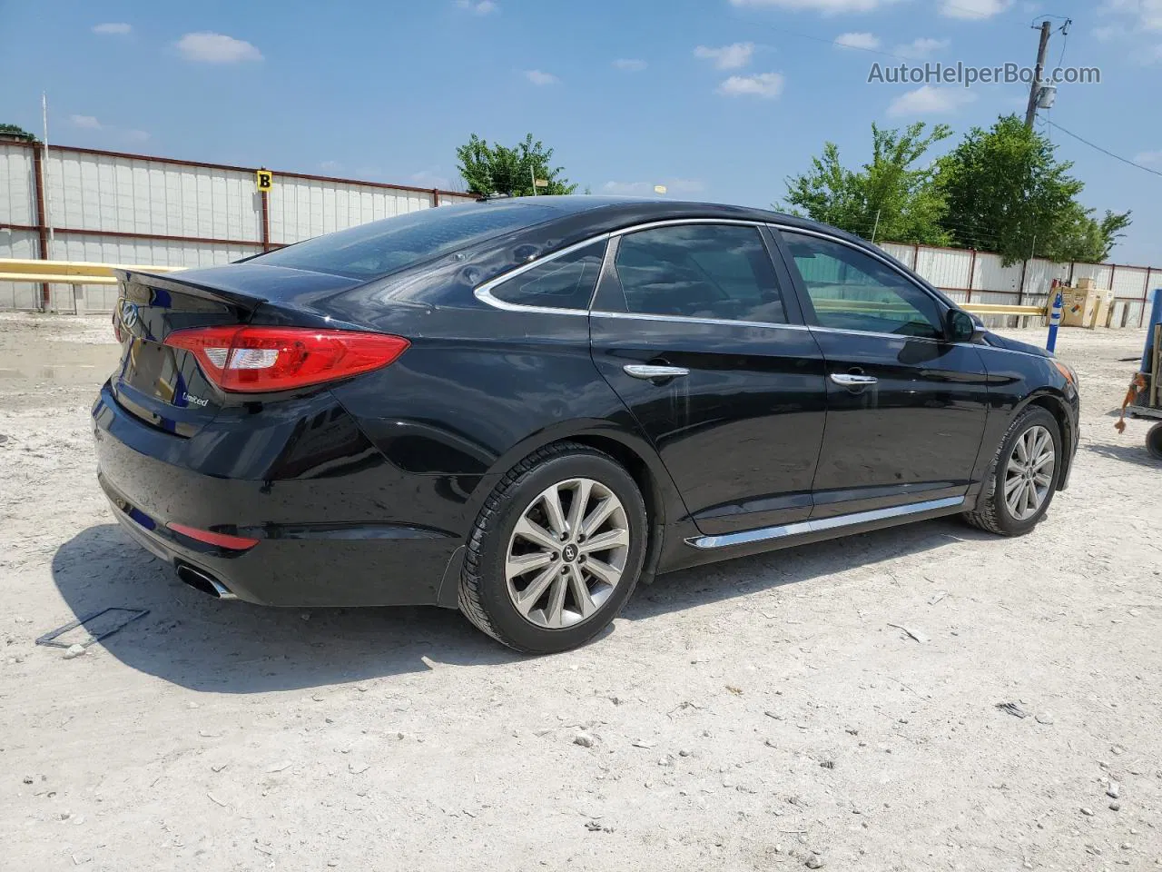 2017 Hyundai Sonata Sport Черный vin: 5NPE34AF7HH458611