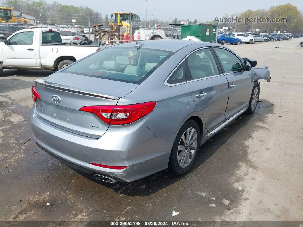 2017 Hyundai Sonata Sport Серебряный vin: 5NPE34AF7HH463551