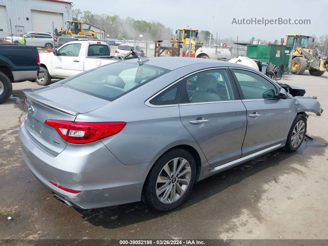 2017 Hyundai Sonata Sport Серебряный vin: 5NPE34AF7HH463551