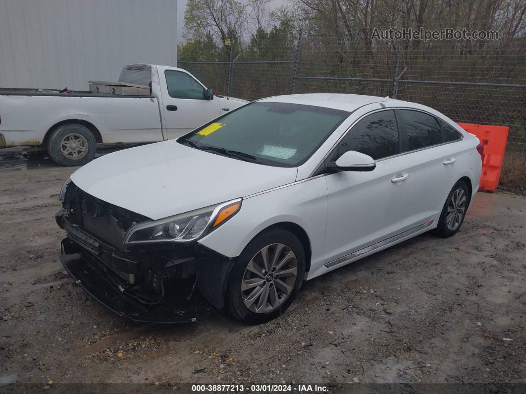 2017 Hyundai Sonata Sport White vin: 5NPE34AF7HH510500