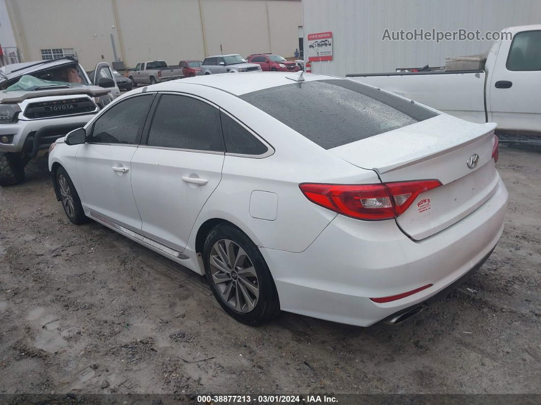 2017 Hyundai Sonata Sport White vin: 5NPE34AF7HH510500