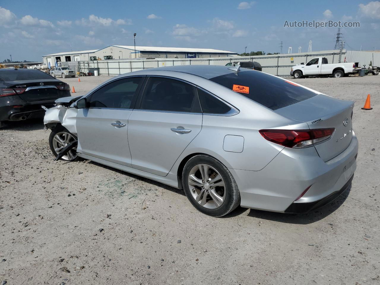 2018 Hyundai Sonata Sport Silver vin: 5NPE34AF7JH599135