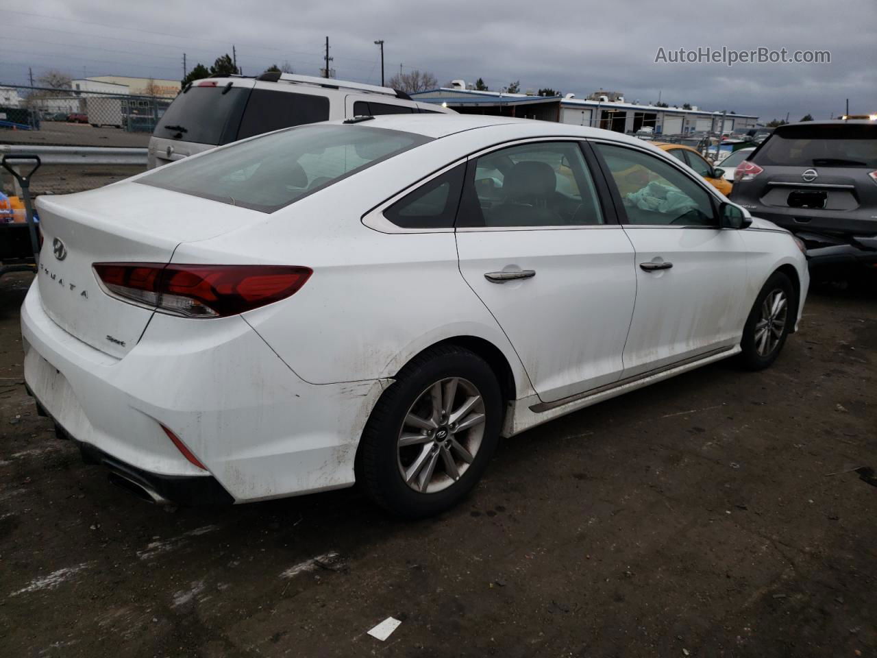 2018 Hyundai Sonata Sport White vin: 5NPE34AF7JH609386