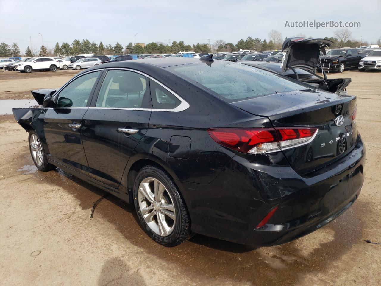 2018 Hyundai Sonata Sport Черный vin: 5NPE34AF7JH622574