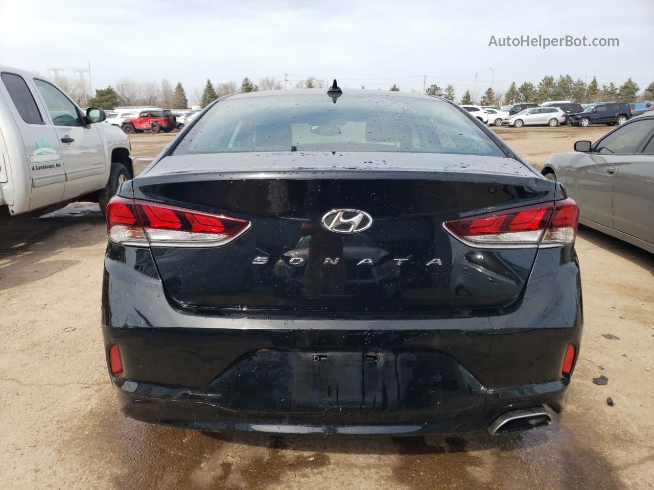 2018 Hyundai Sonata Sport Черный vin: 5NPE34AF7JH622574