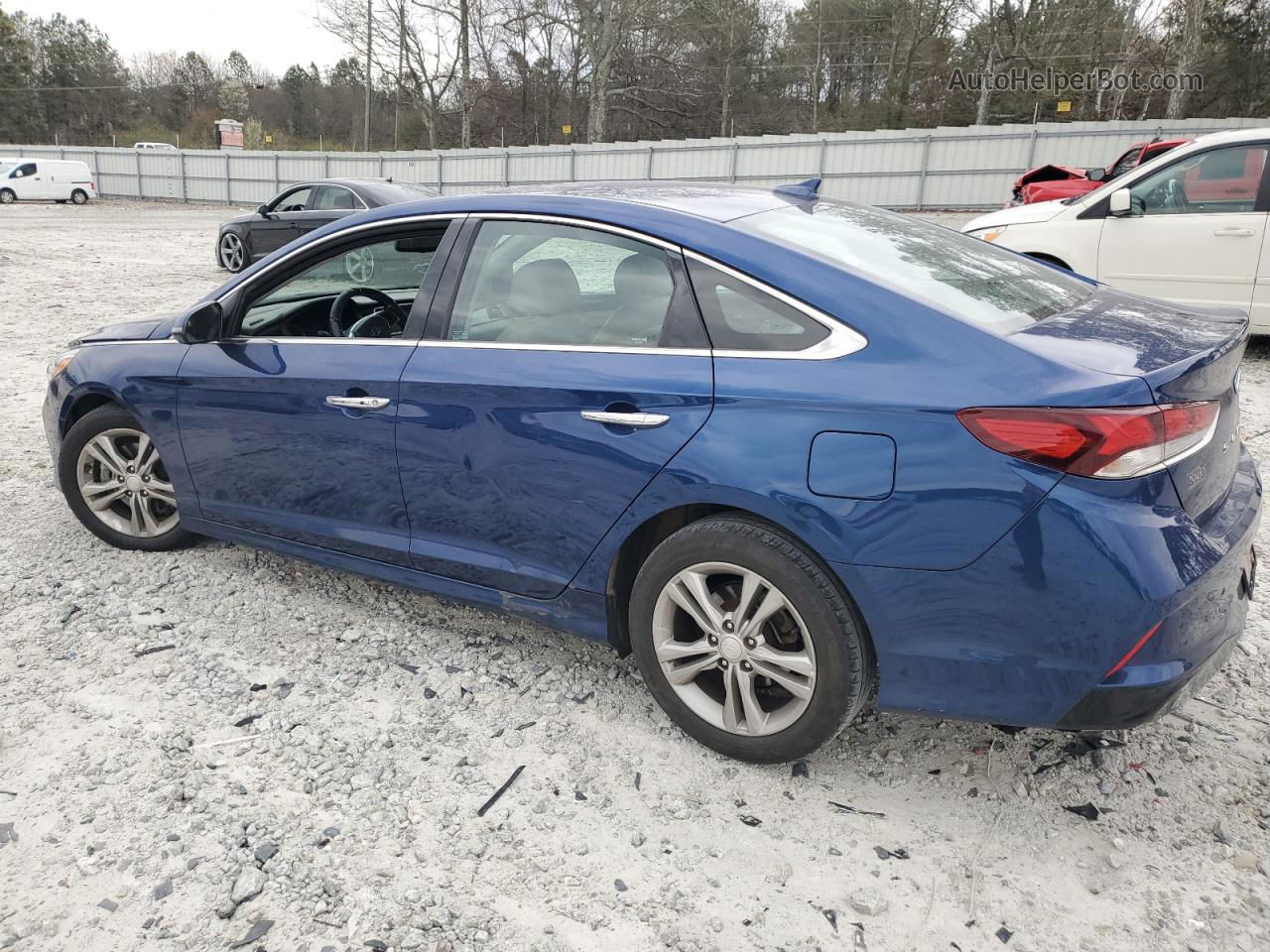 2018 Hyundai Sonata Sport Blue vin: 5NPE34AF7JH630738