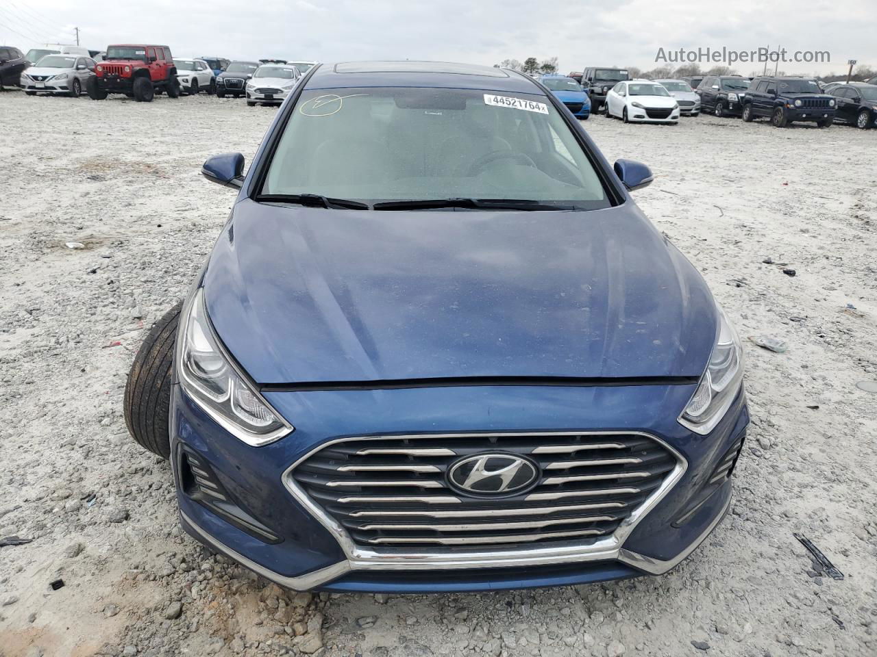 2018 Hyundai Sonata Sport Blue vin: 5NPE34AF7JH630738