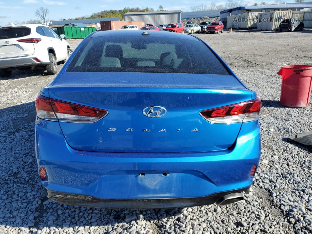 2018 Hyundai Sonata Sport Blue vin: 5NPE34AF7JH640332