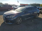 2018 Hyundai Sonata Sport Blue vin: 5NPE34AF7JH659401