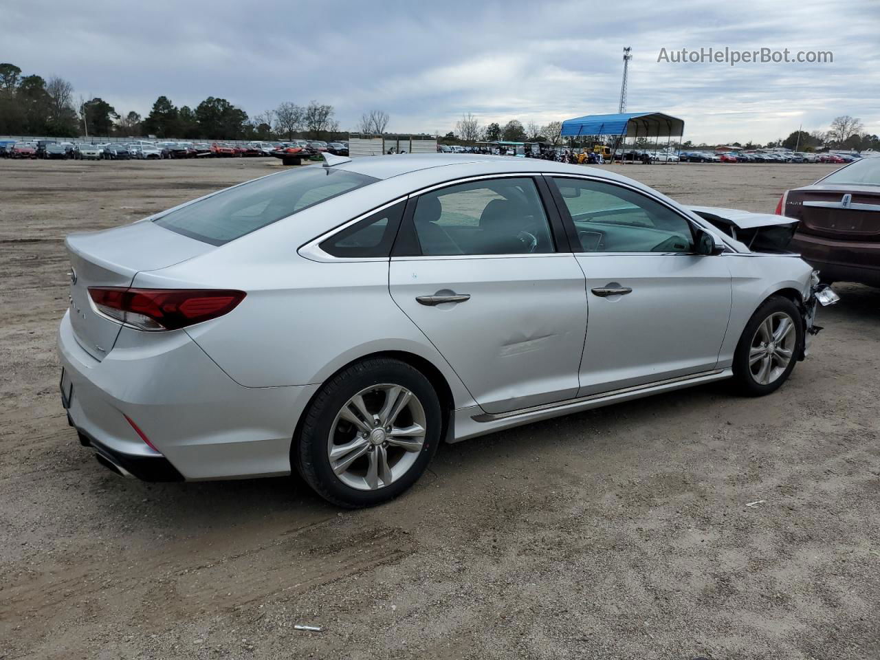 2018 Hyundai Sonata Sport Серебряный vin: 5NPE34AF7JH677753