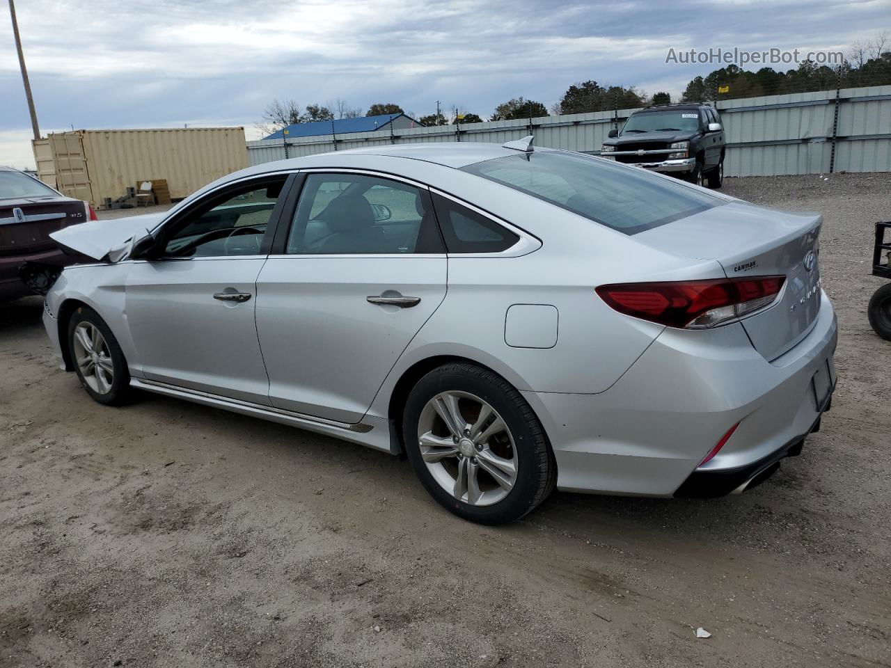 2018 Hyundai Sonata Sport Серебряный vin: 5NPE34AF7JH677753