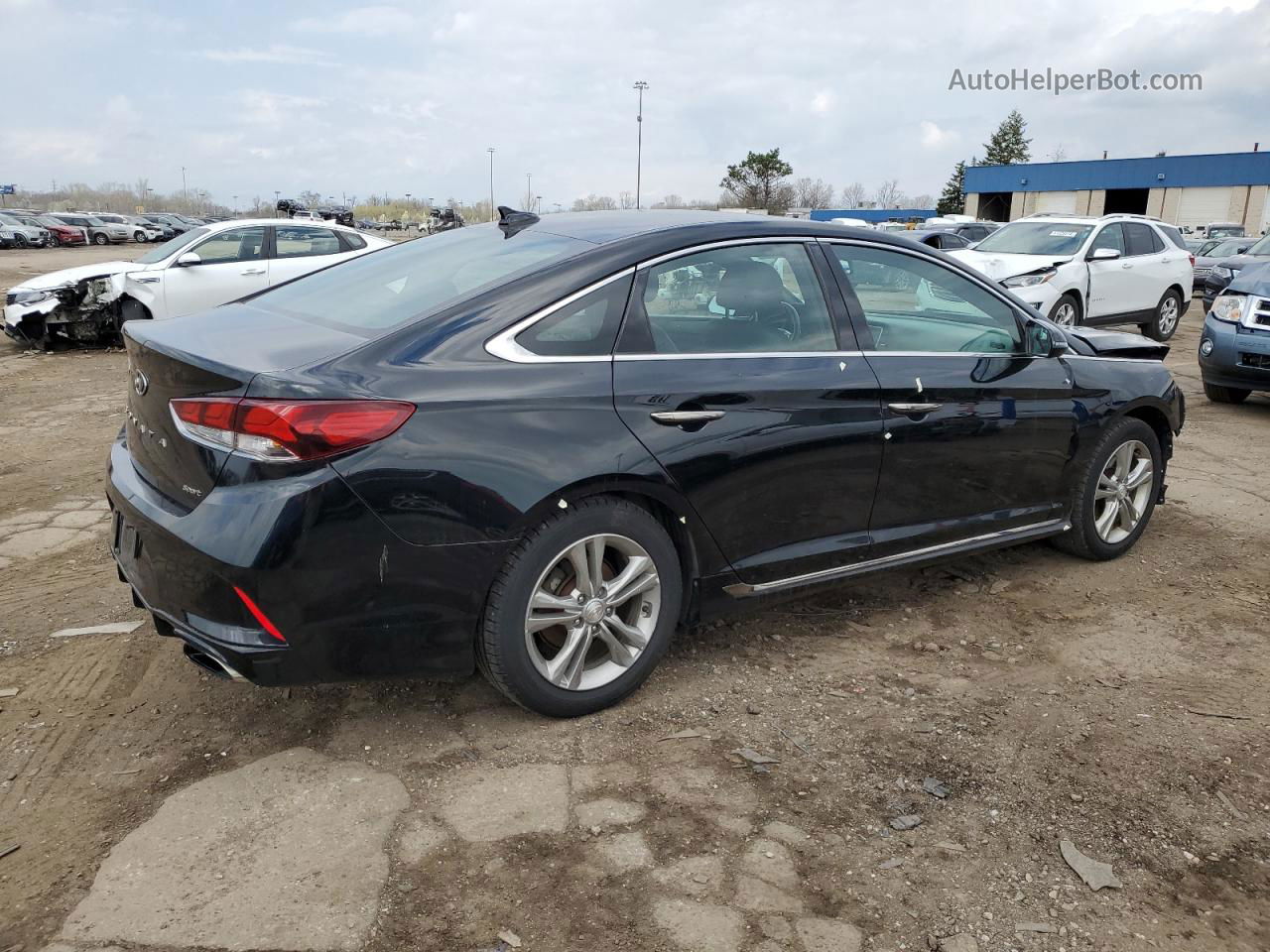 2018 Hyundai Sonata Sport Black vin: 5NPE34AF7JH697551