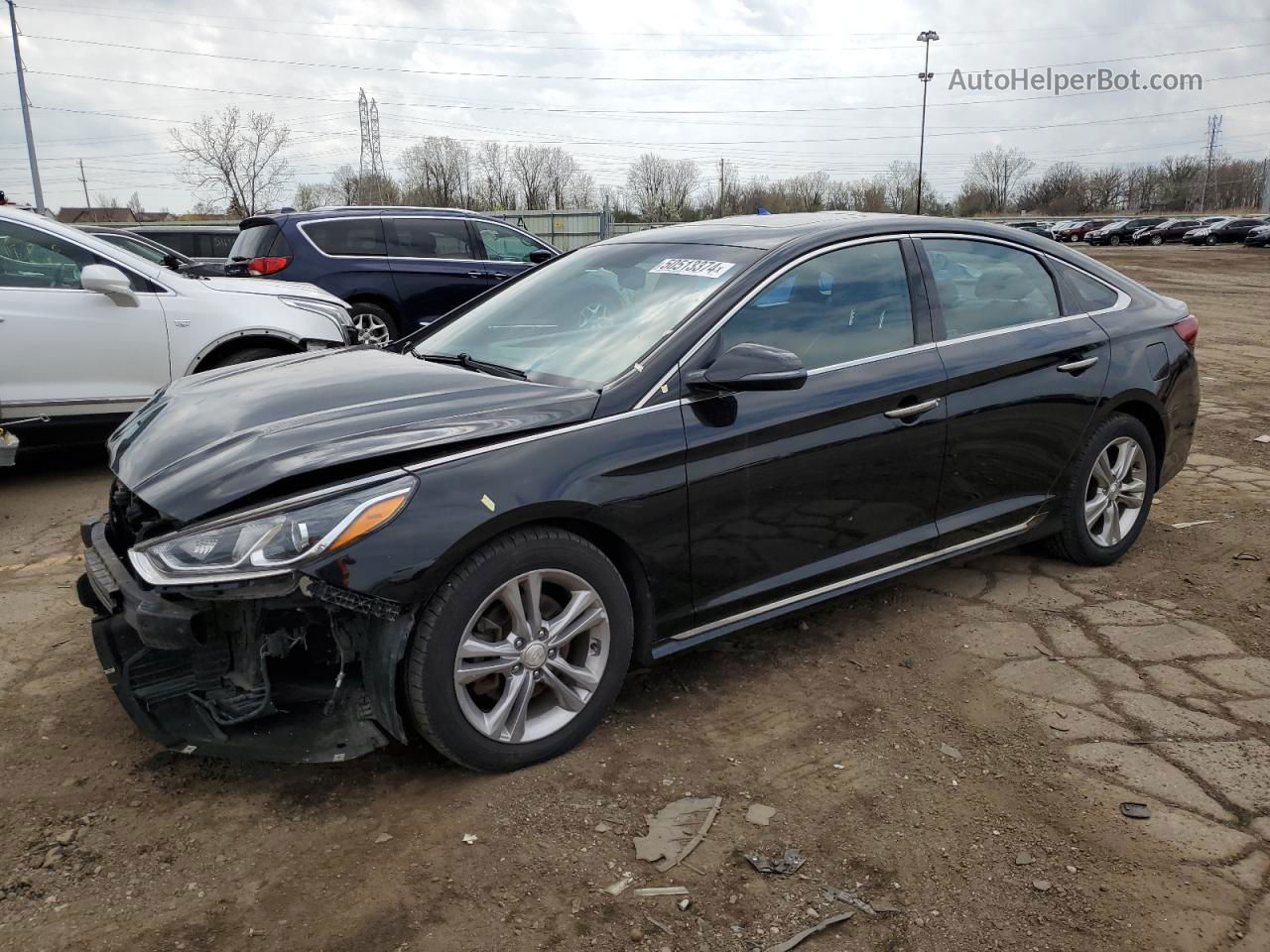 2018 Hyundai Sonata Sport Black vin: 5NPE34AF7JH697551