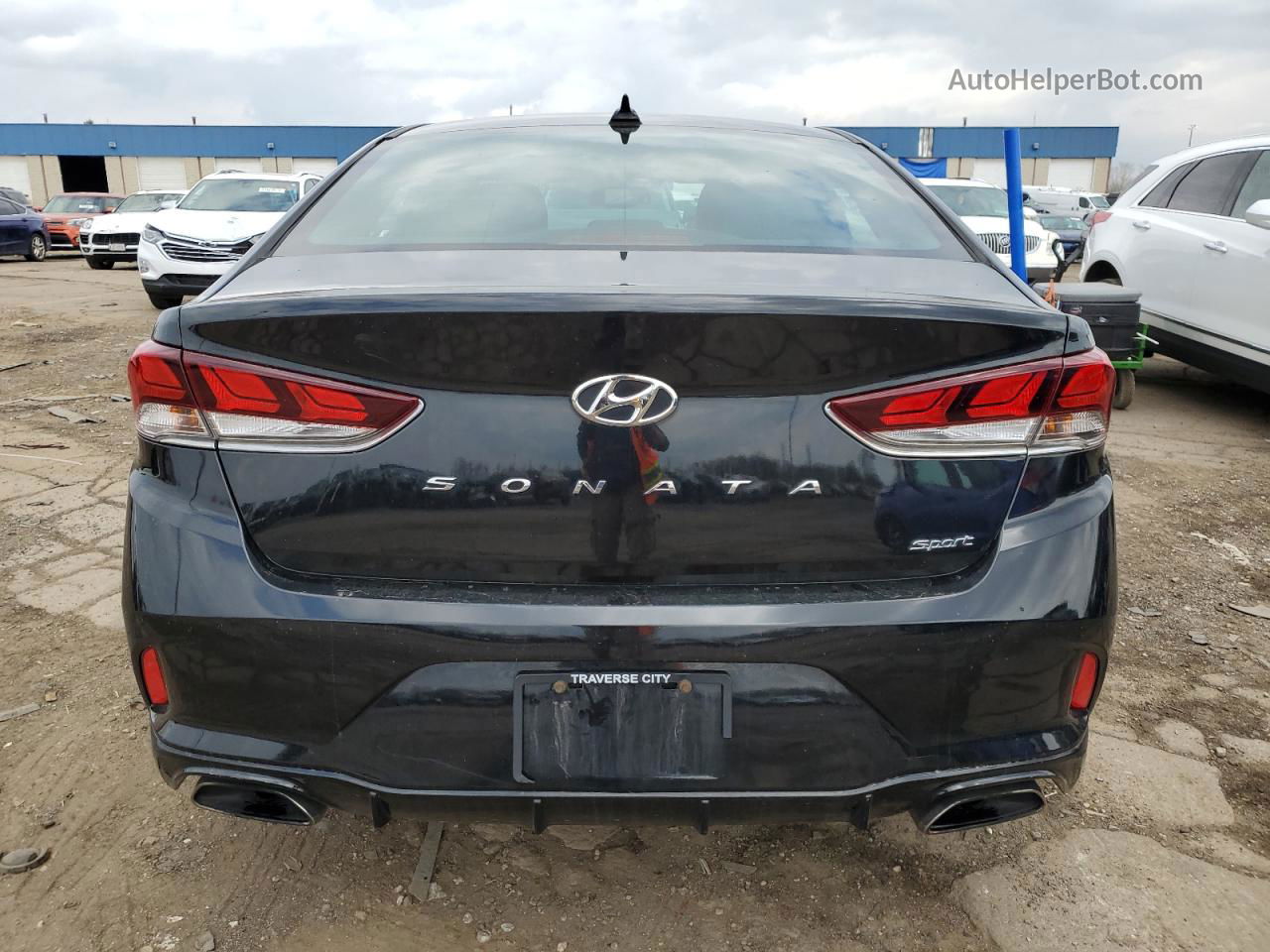 2018 Hyundai Sonata Sport Black vin: 5NPE34AF7JH697551