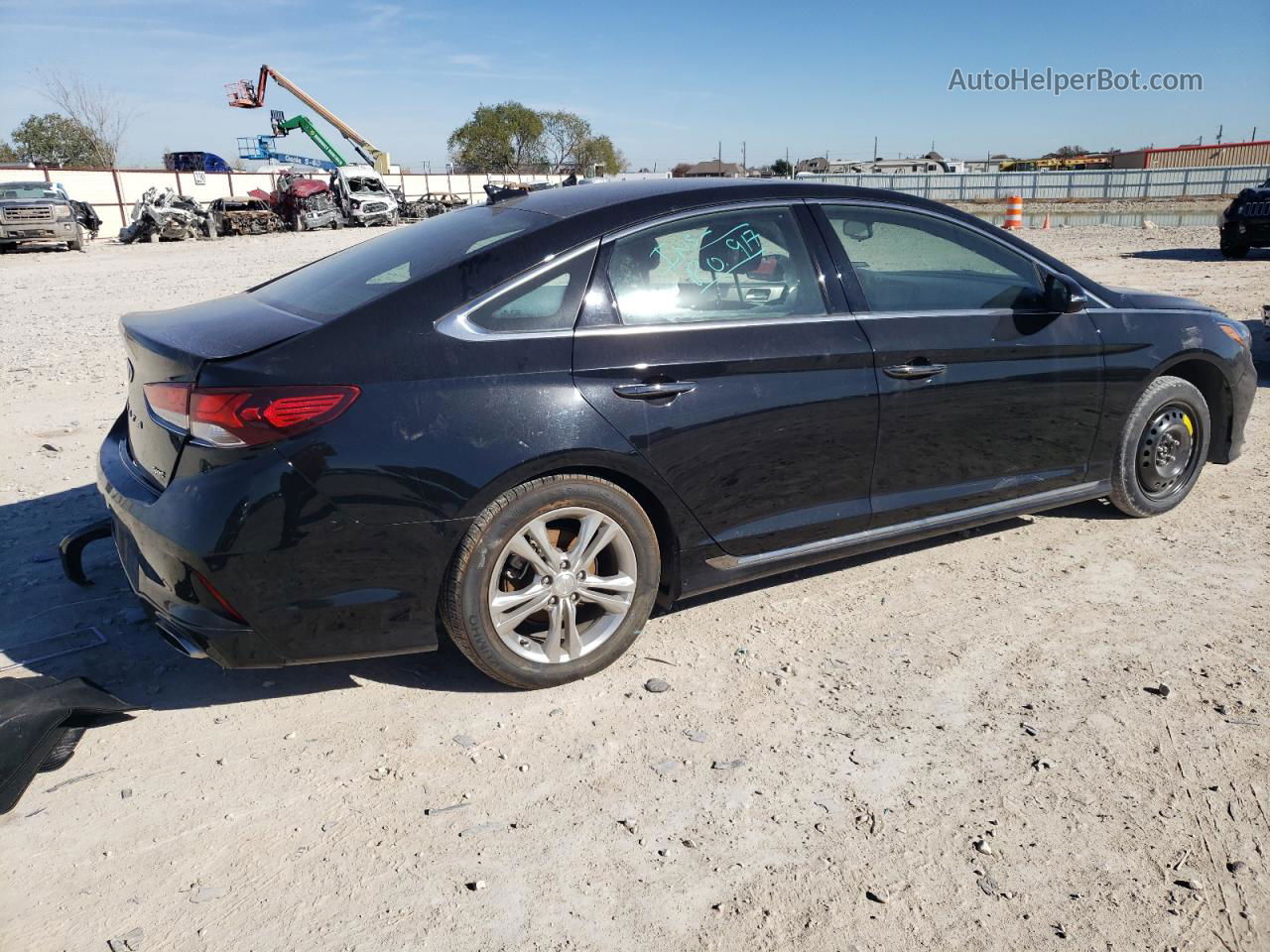 2018 Hyundai Sonata Sport Черный vin: 5NPE34AF7JH706300