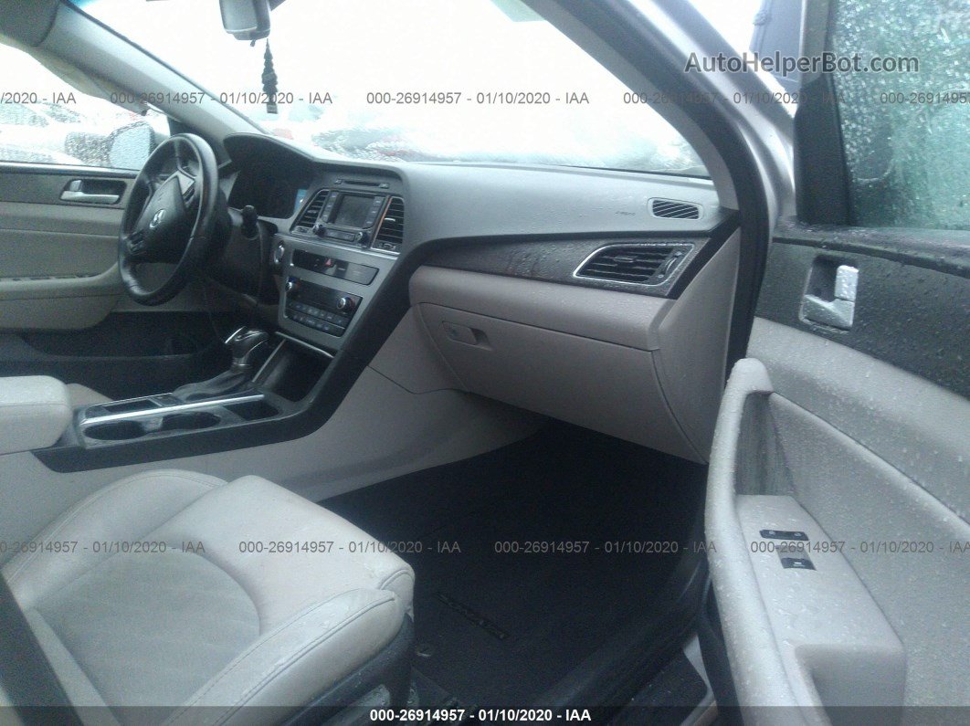 2015 Hyundai Sonata 2.4l Sport Silver vin: 5NPE34AF8FH112323