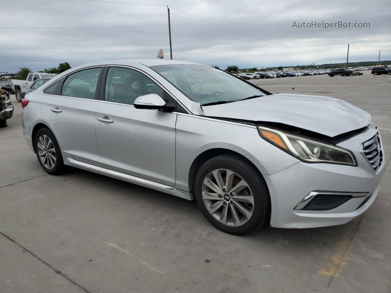 2017 Hyundai Sonata Sport Silver vin: 5NPE34AF8HH511669