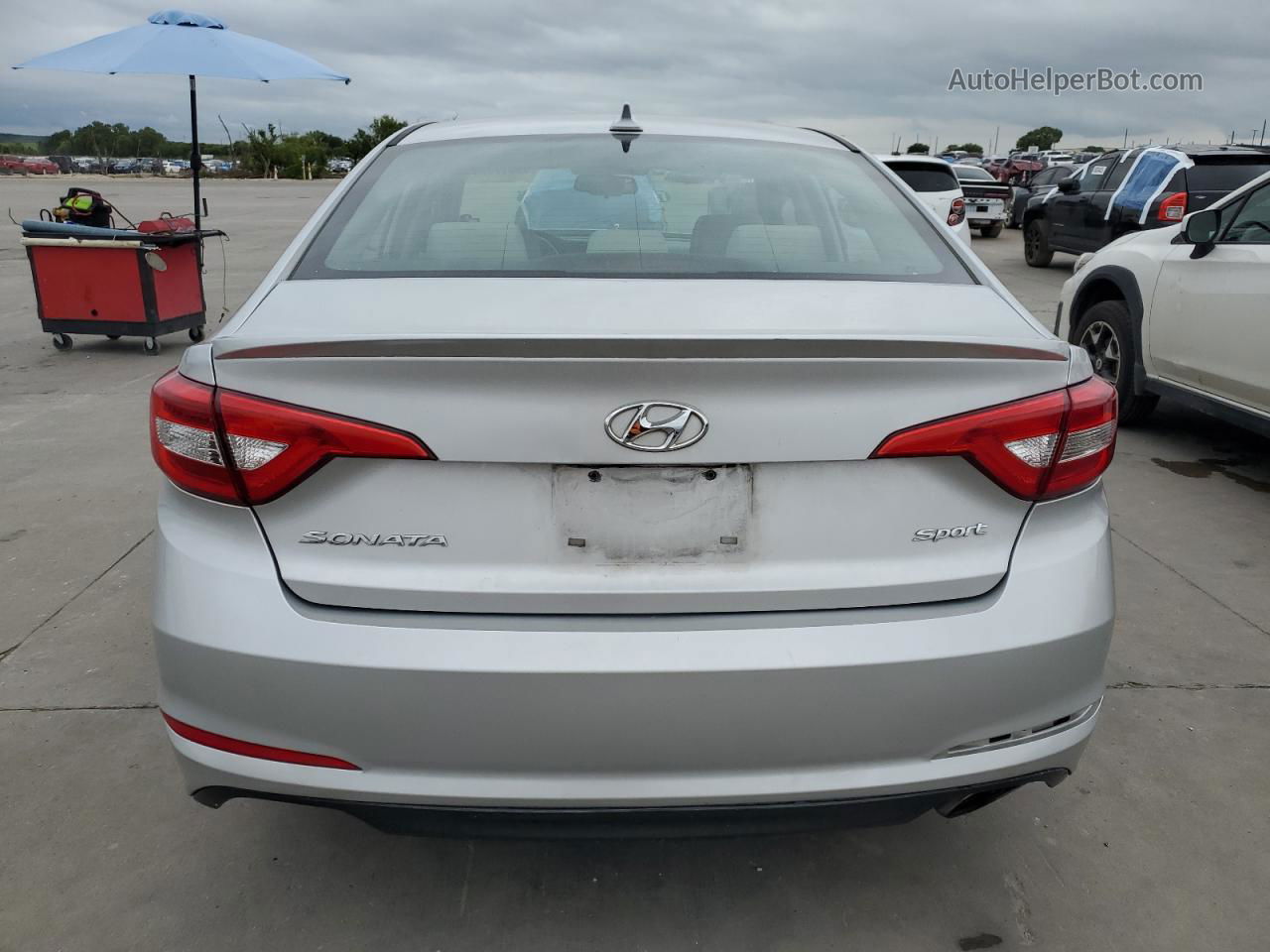 2017 Hyundai Sonata Sport Серебряный vin: 5NPE34AF8HH511669