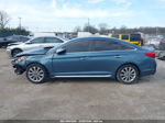 2017 Hyundai Sonata Limited Синий vin: 5NPE34AF8HH587523