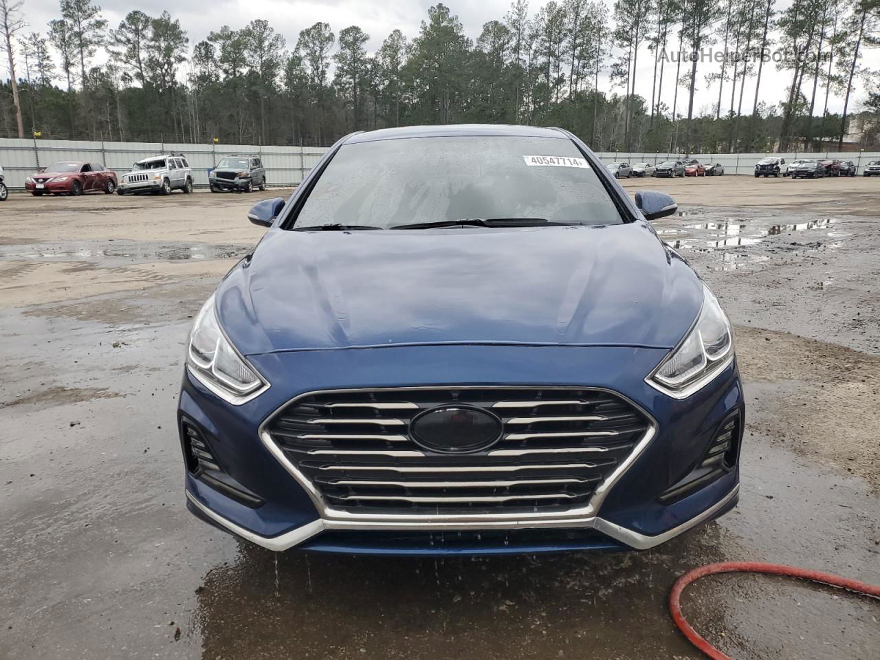 2018 Hyundai Sonata Sport Blue vin: 5NPE34AF8JH610871