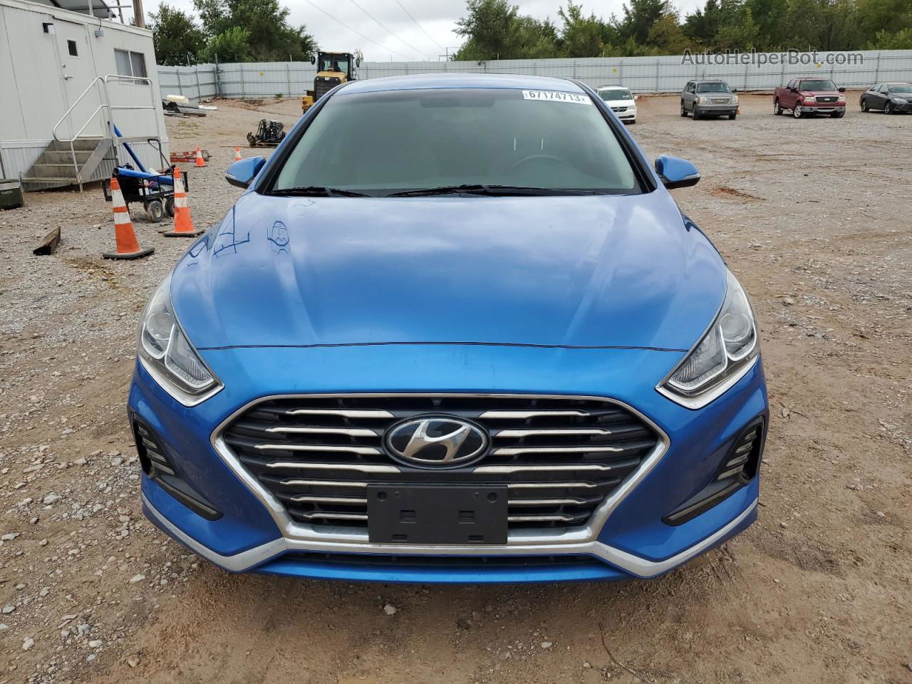 2018 Hyundai Sonata Sport Blue vin: 5NPE34AF8JH655275