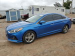 2018 Hyundai Sonata Sport Blue vin: 5NPE34AF8JH655275