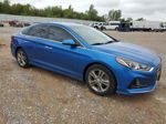 2018 Hyundai Sonata Sport Blue vin: 5NPE34AF8JH655275