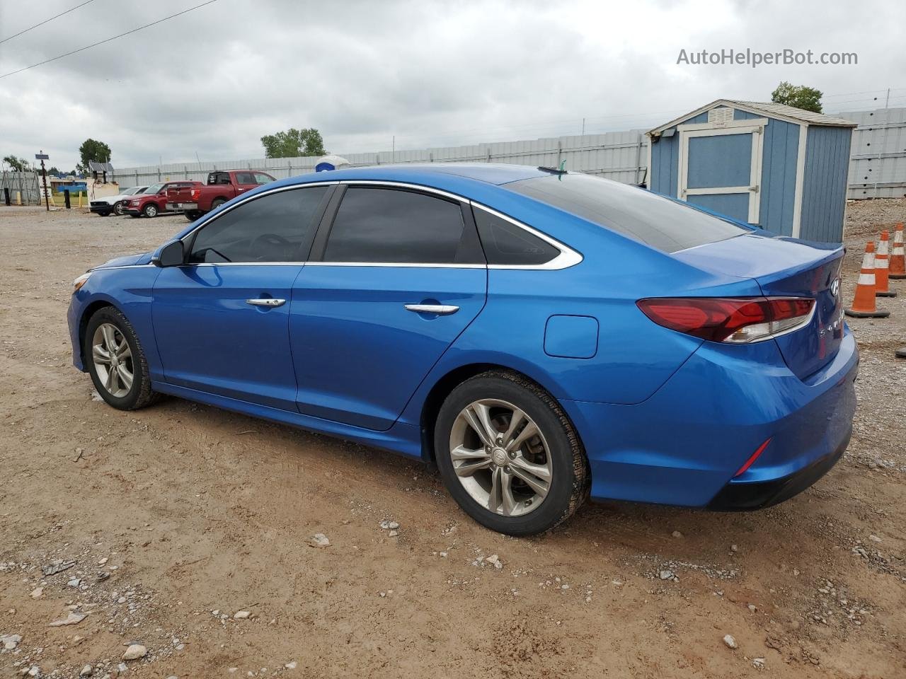 2018 Hyundai Sonata Sport Blue vin: 5NPE34AF8JH655275