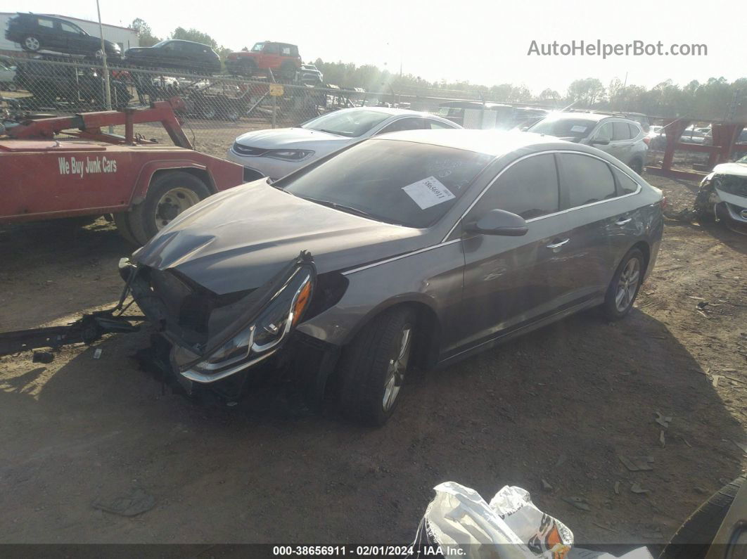 2018 Hyundai Sonata Sel Gray vin: 5NPE34AF8JH657236