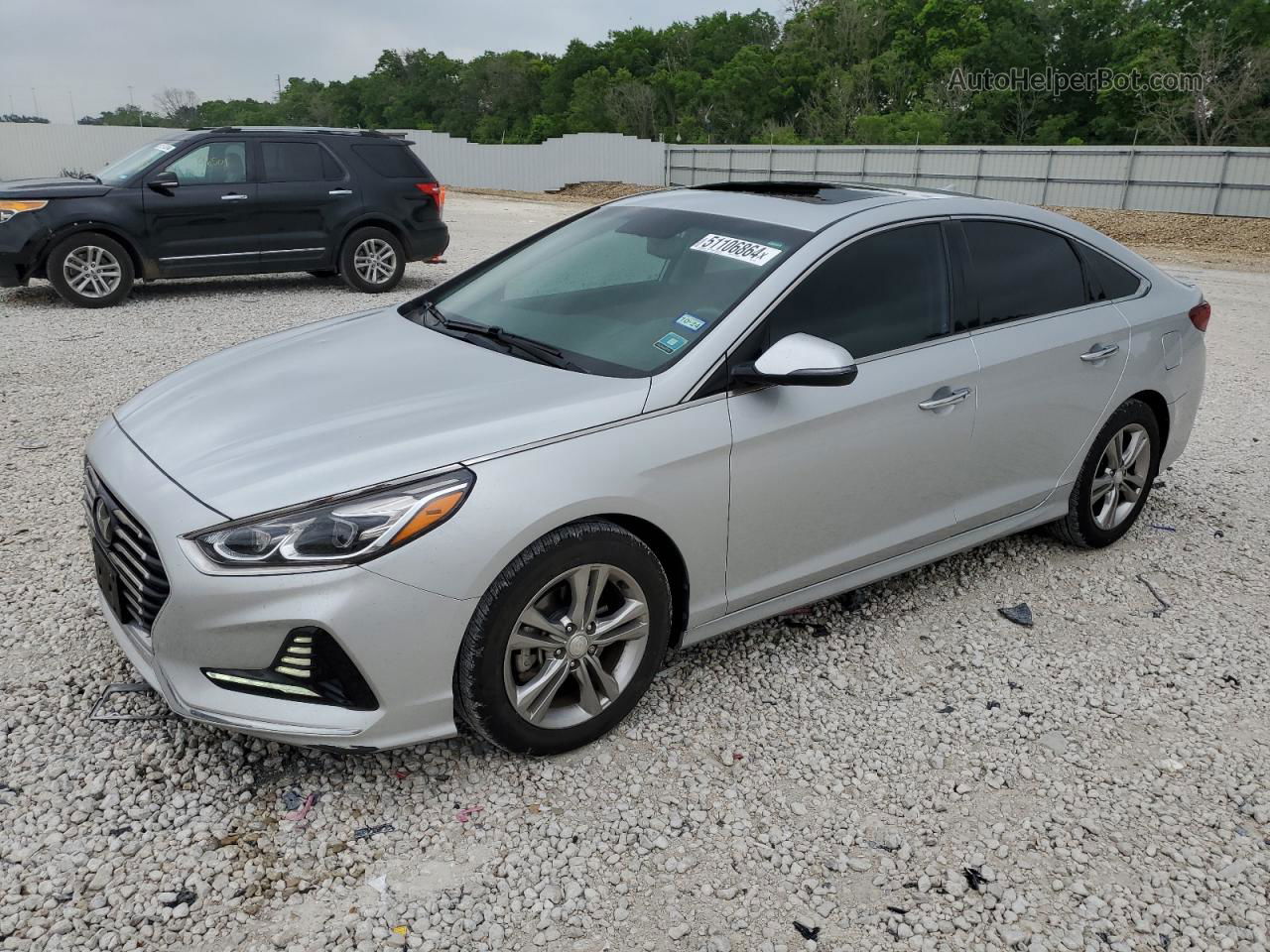 2018 Hyundai Sonata Sport Silver vin: 5NPE34AF8JH659620