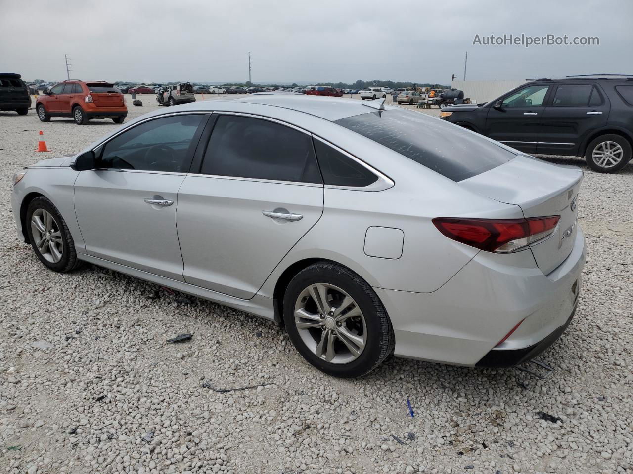 2018 Hyundai Sonata Sport Silver vin: 5NPE34AF8JH659620