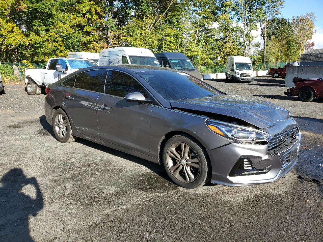 2018 Hyundai Sonata Sport Silver vin: 5NPE34AF8JH663456