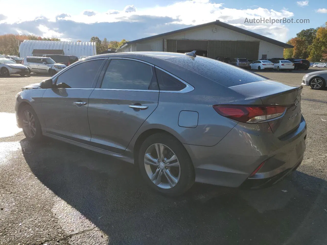 2018 Hyundai Sonata Sport Silver vin: 5NPE34AF8JH663456