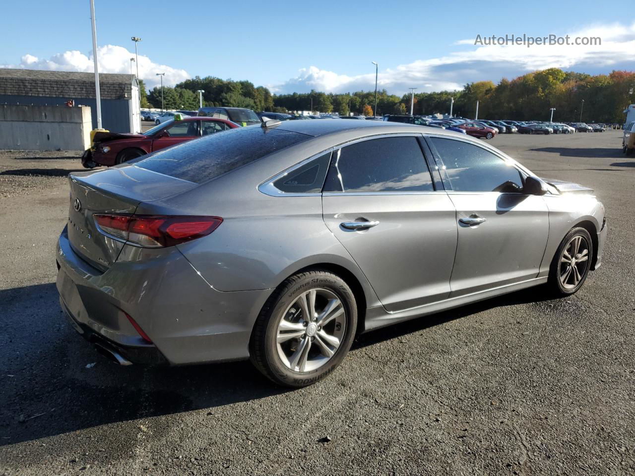 2018 Hyundai Sonata Sport Silver vin: 5NPE34AF8JH663456