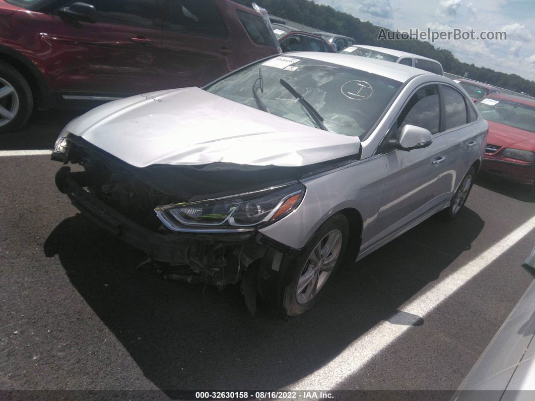 2018 Hyundai Sonata Sel+ Silver vin: 5NPE34AF8JH711005