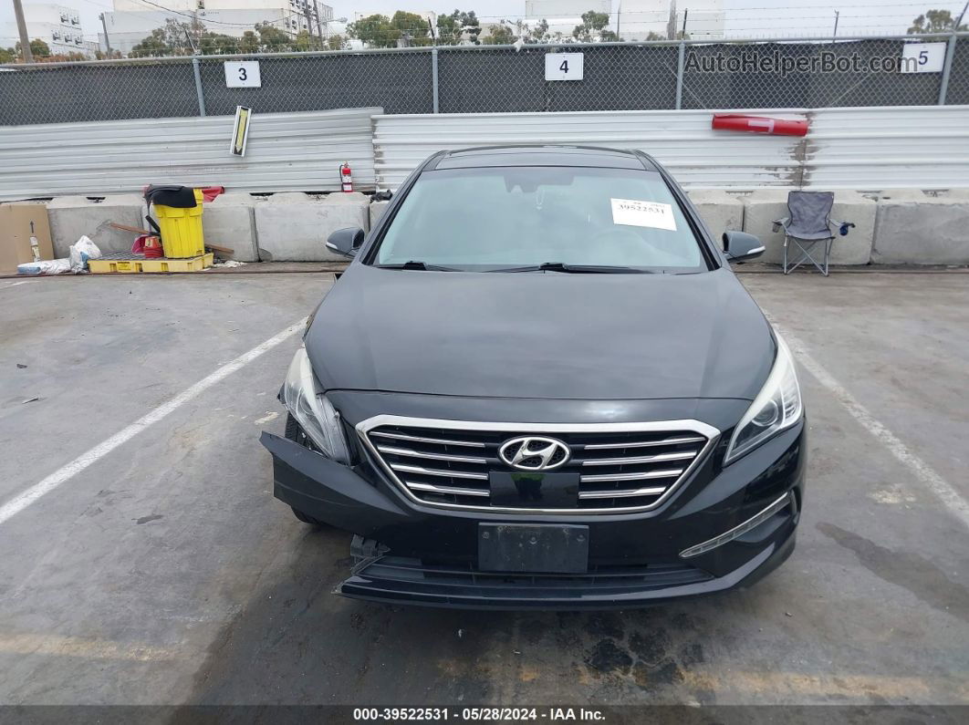 2015 Hyundai Sonata Limited Black vin: 5NPE34AF9FH182011